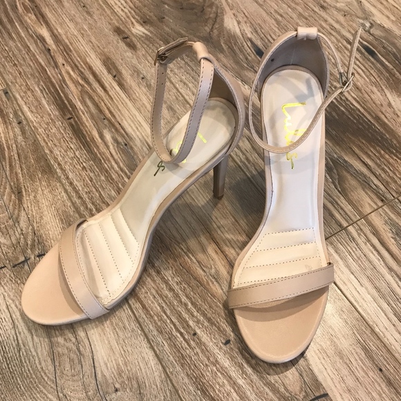 Like NEW - Lulu's | Lovliness Nude Ankle Strap - Picture 2 of 8